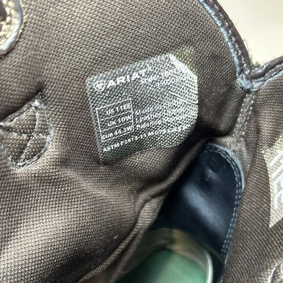 Ariat Men's Groundbreaker Pull On Work Boots Steel Toe Brown Size 11 EE  Brown - Picture 10 of 10